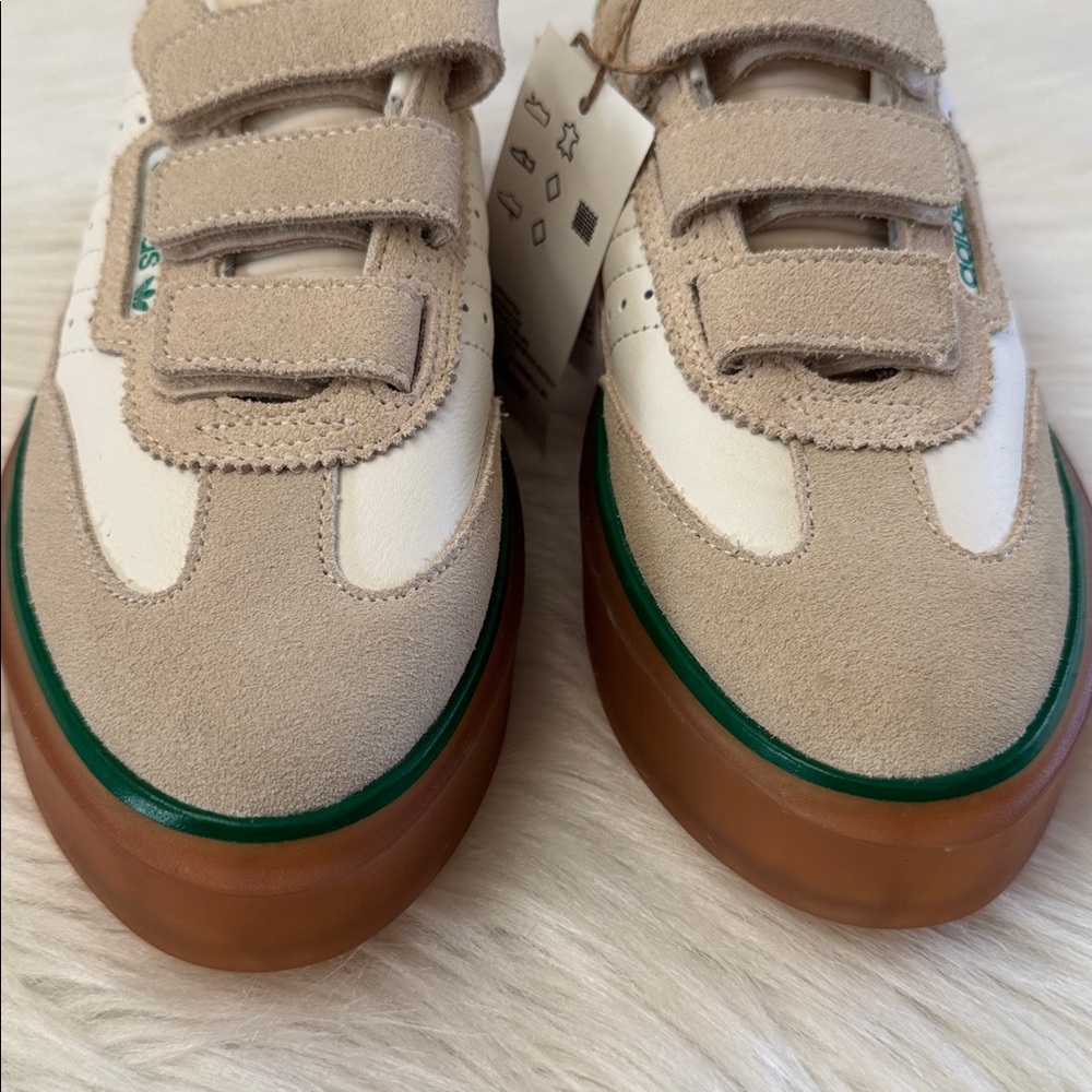 Adidas x Ivy Park Women’s Super Sleek 3 Strap Wonder White Gum Sneakers 5.5 - Picture 5 of 16